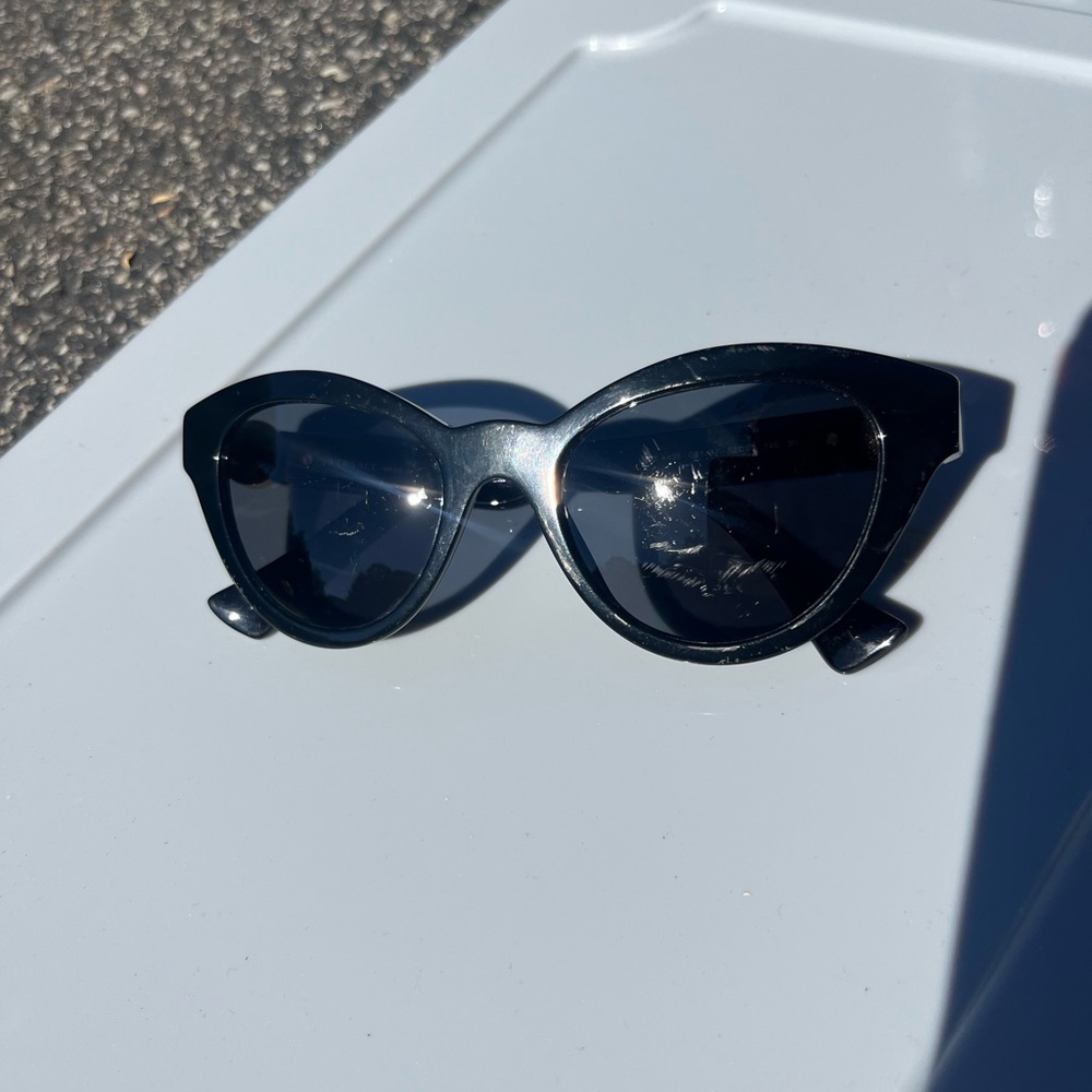 Versace Black Sunglasses with Gold Medallion - Picture 4 of 12